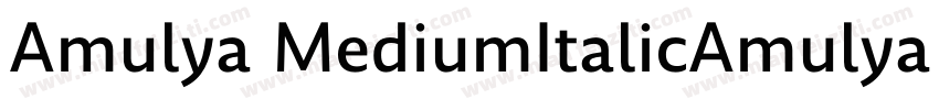 Amulya MediumItalicAmulya MediumIta字体转换